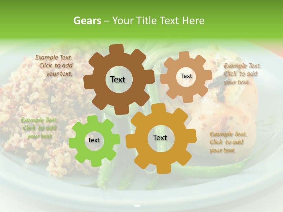 Goat Cheese Dinner Beans PowerPoint Template