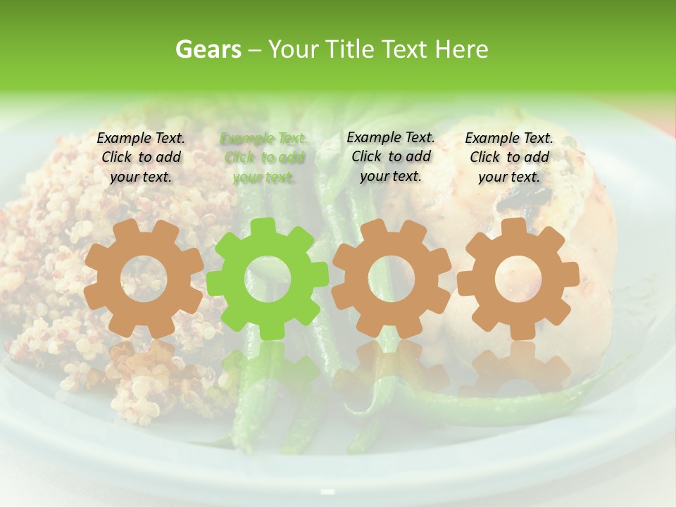 Goat Cheese Dinner Beans PowerPoint Template