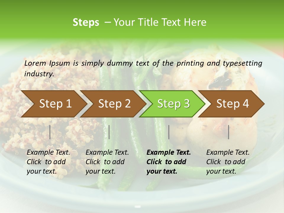 Goat Cheese Dinner Beans PowerPoint Template