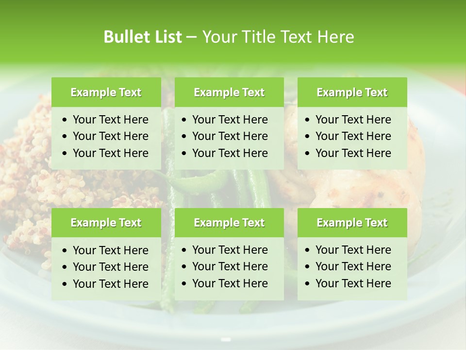 Goat Cheese Dinner Beans PowerPoint Template