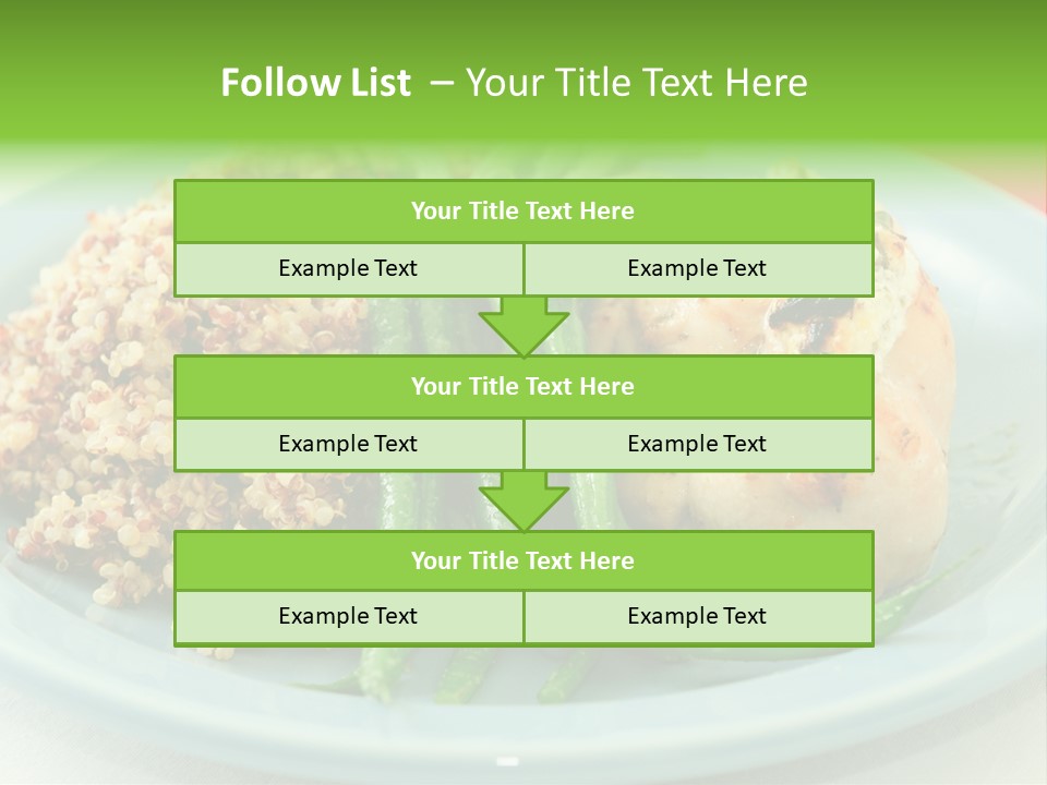 Goat Cheese Dinner Beans PowerPoint Template