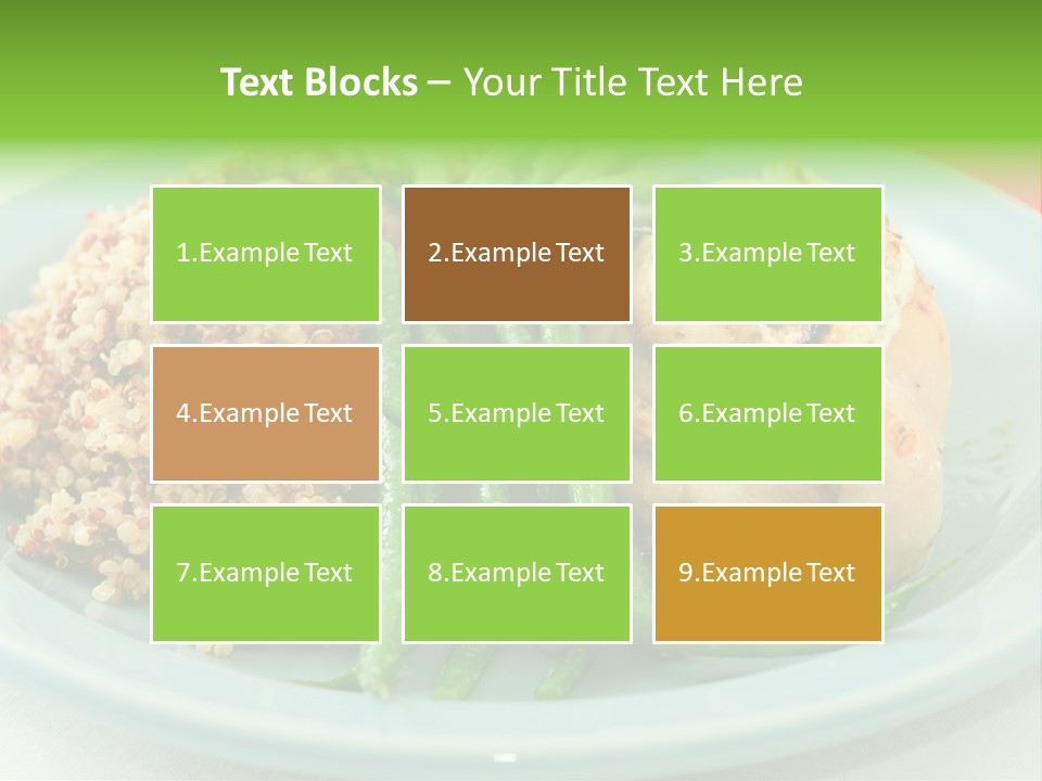 Goat Cheese Dinner Beans PowerPoint Template