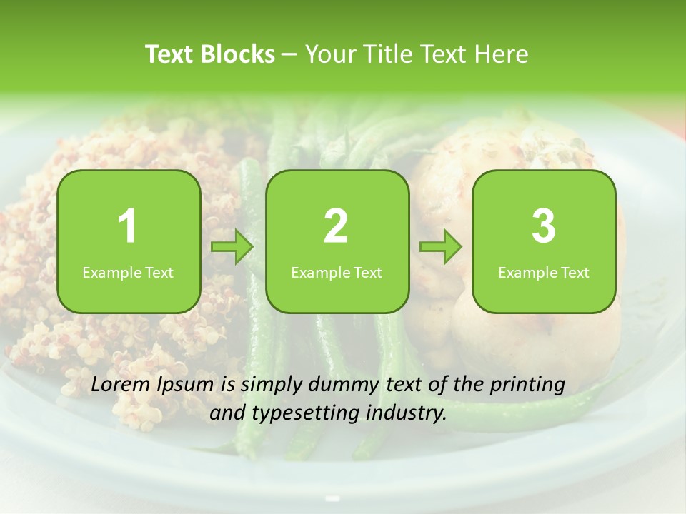 Goat Cheese Dinner Beans PowerPoint Template