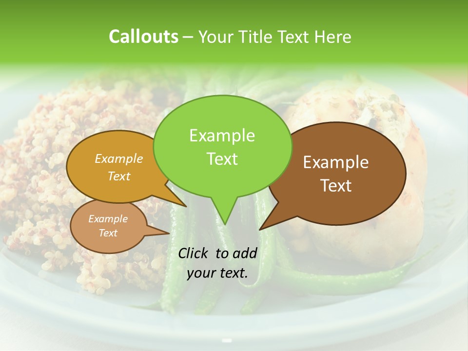 Goat Cheese Dinner Beans PowerPoint Template