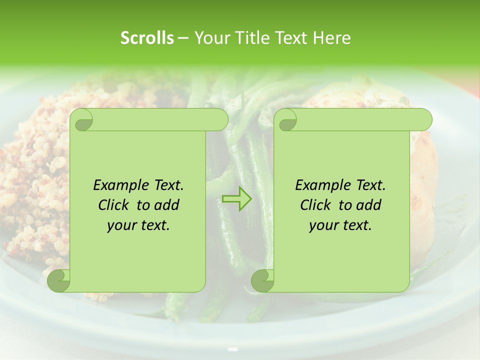 Goat Cheese Dinner Beans PowerPoint Template