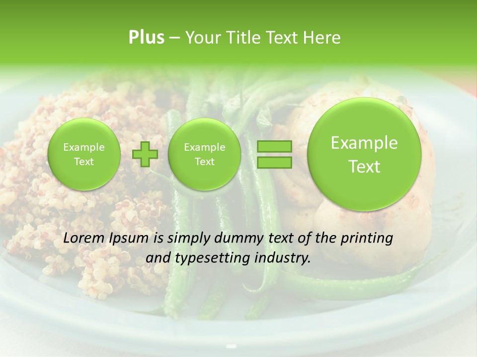 Goat Cheese Dinner Beans PowerPoint Template