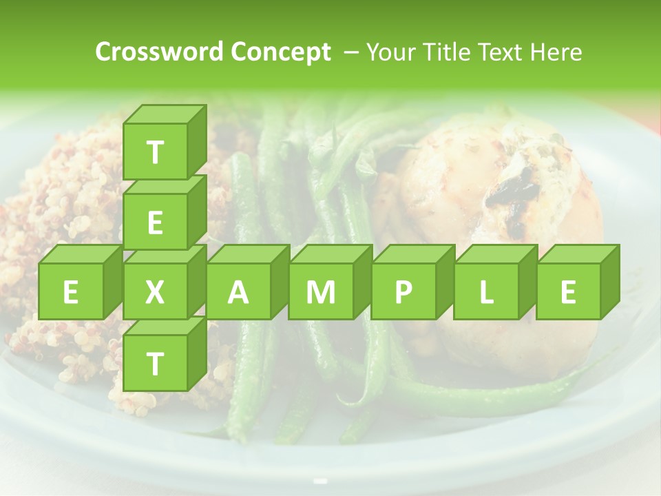 Goat Cheese Dinner Beans PowerPoint Template