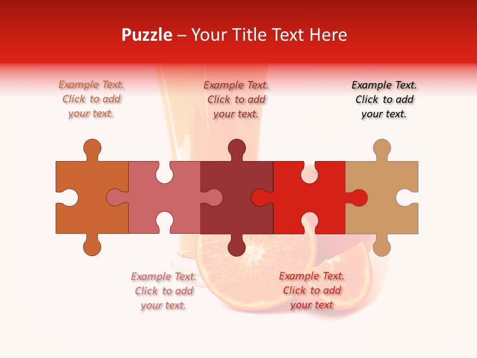A Glass Of Orange Juice Next To An Orange Slice PowerPoint Template