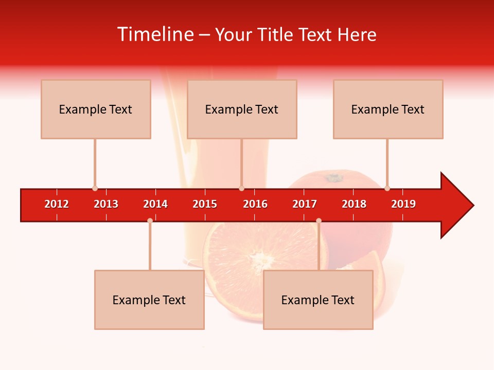 A Glass Of Orange Juice Next To An Orange Slice PowerPoint Template