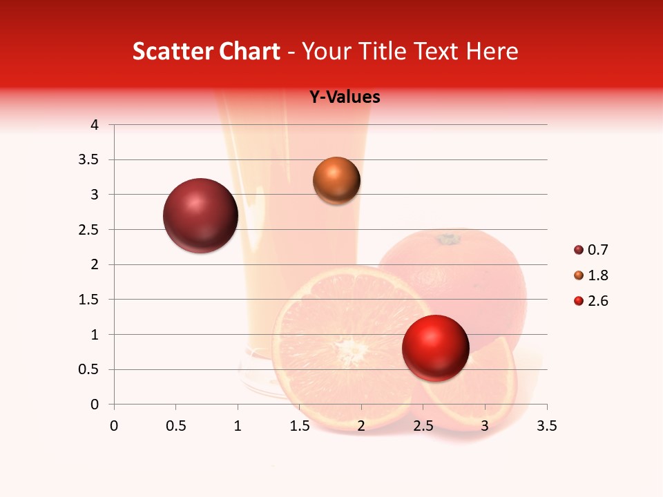 A Glass Of Orange Juice Next To An Orange Slice PowerPoint Template