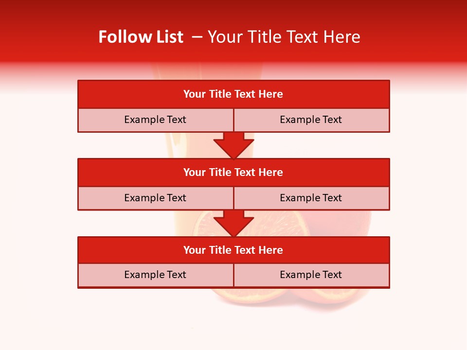 A Glass Of Orange Juice Next To An Orange Slice PowerPoint Template