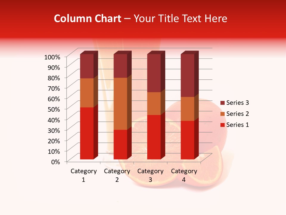 A Glass Of Orange Juice Next To An Orange Slice PowerPoint Template