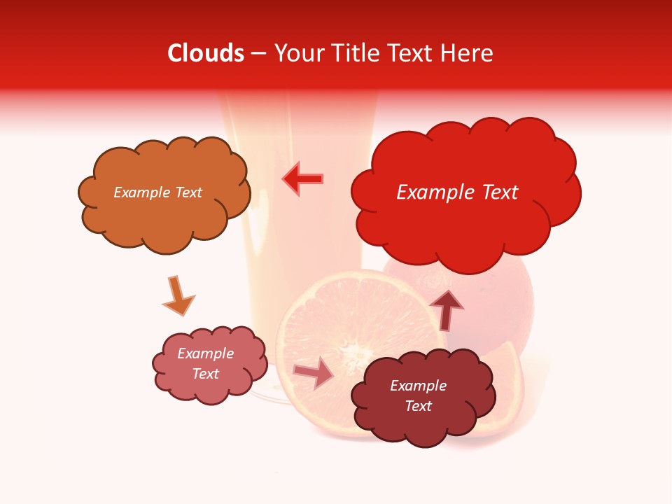 A Glass Of Orange Juice Next To An Orange Slice PowerPoint Template