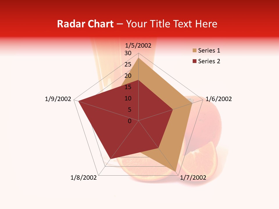 A Glass Of Orange Juice Next To An Orange Slice PowerPoint Template