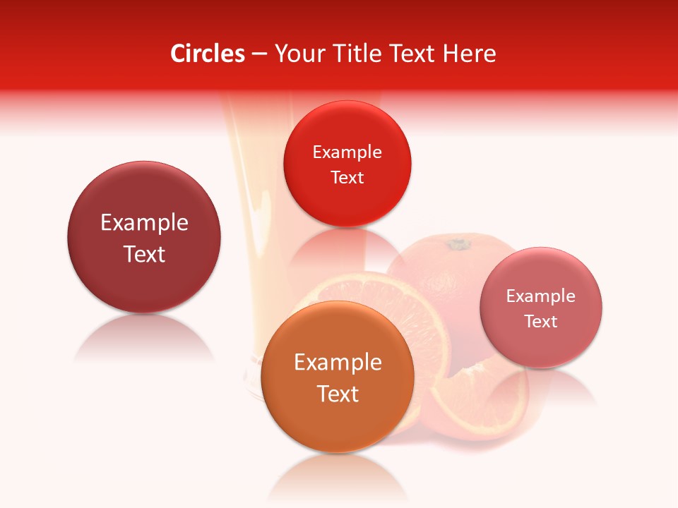 A Glass Of Orange Juice Next To An Orange Slice PowerPoint Template