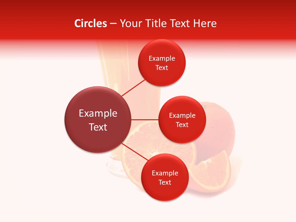 A Glass Of Orange Juice Next To An Orange Slice PowerPoint Template