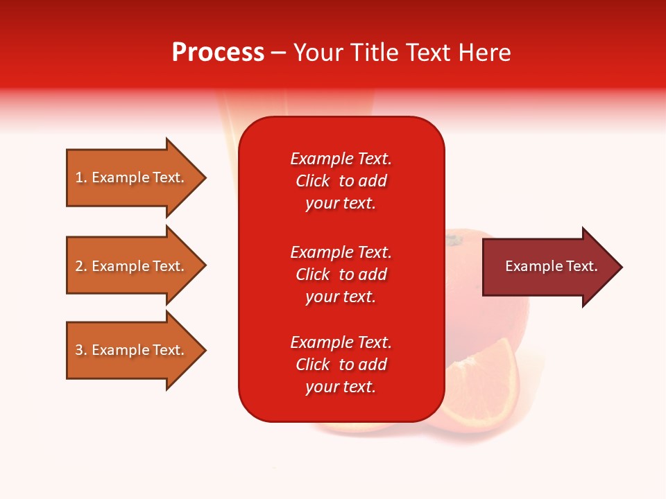 A Glass Of Orange Juice Next To An Orange Slice PowerPoint Template