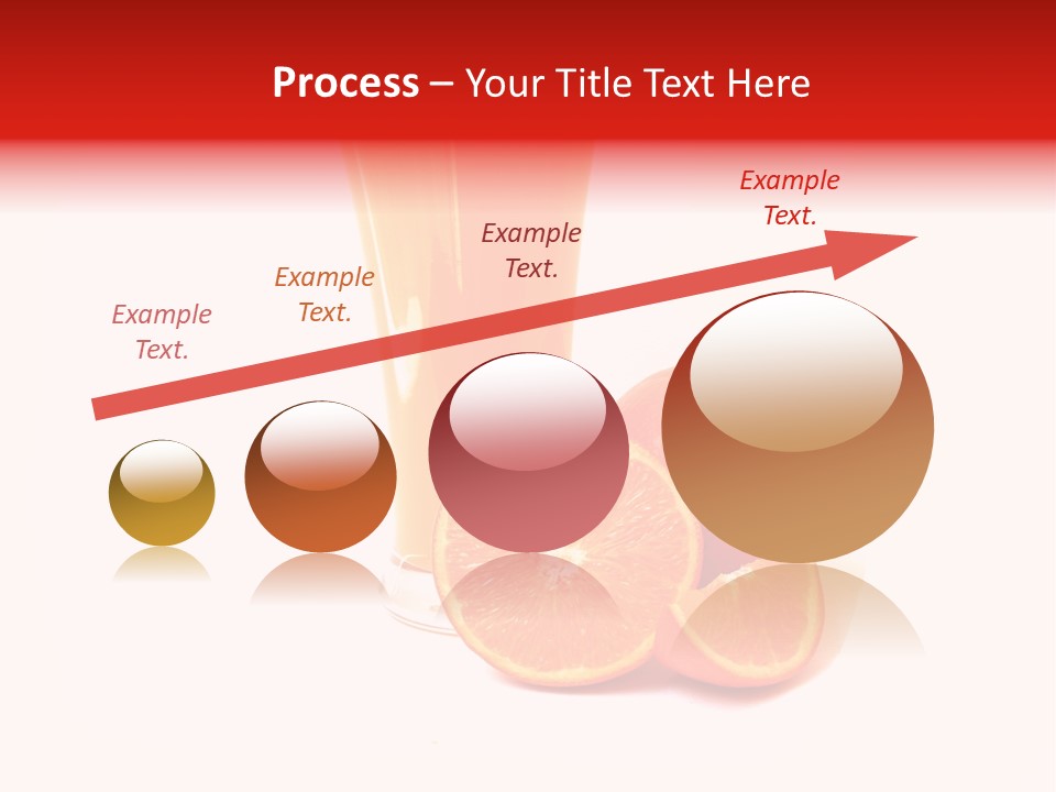 A Glass Of Orange Juice Next To An Orange Slice PowerPoint Template