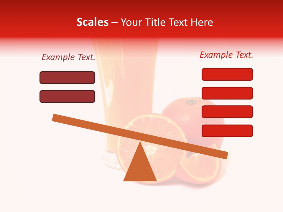 A Glass Of Orange Juice Next To An Orange Slice PowerPoint Template