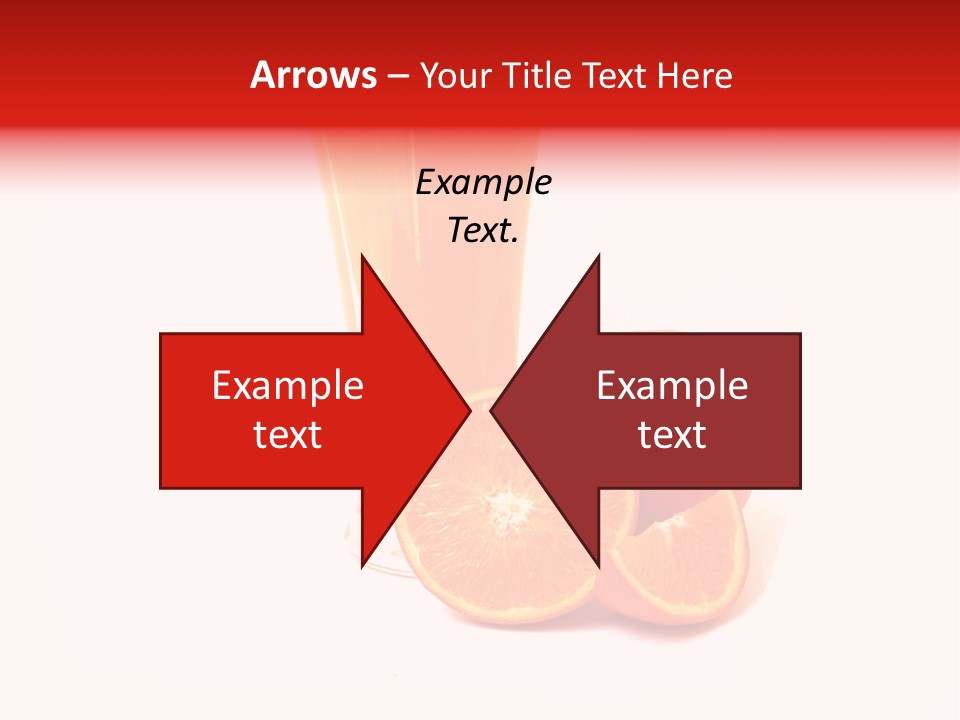 A Glass Of Orange Juice Next To An Orange Slice PowerPoint Template