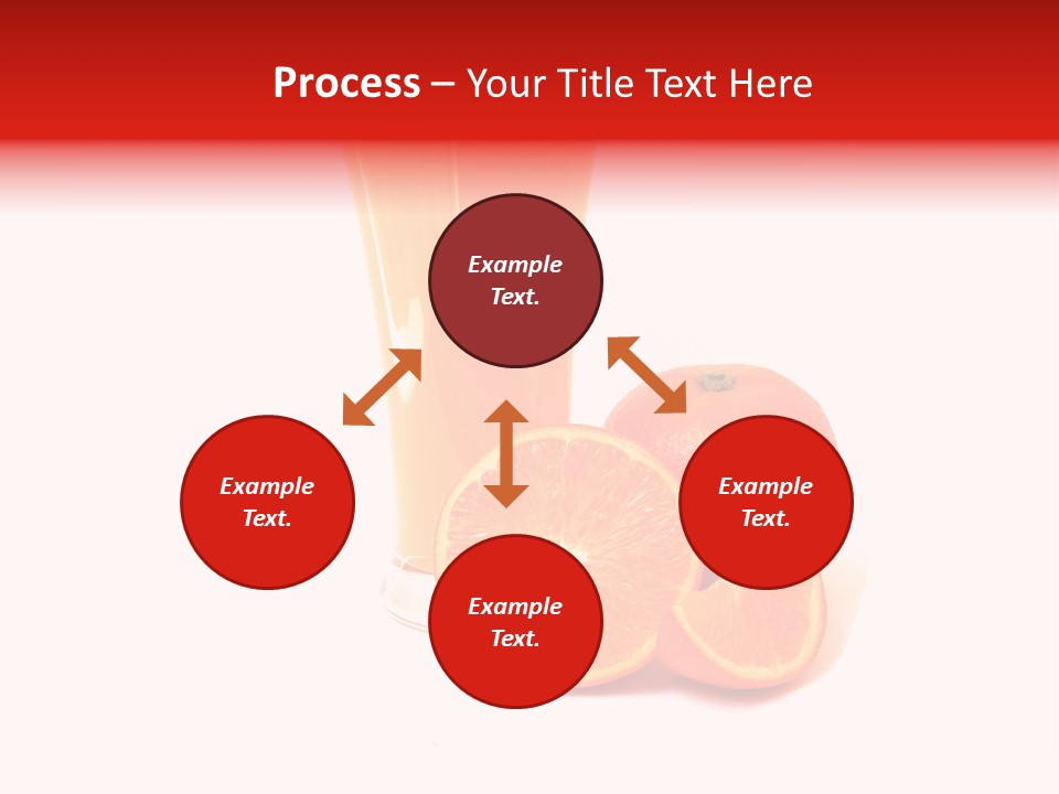 A Glass Of Orange Juice Next To An Orange Slice PowerPoint Template