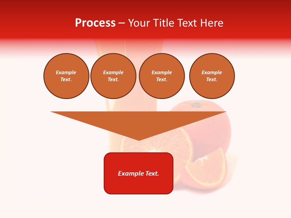 A Glass Of Orange Juice Next To An Orange Slice PowerPoint Template