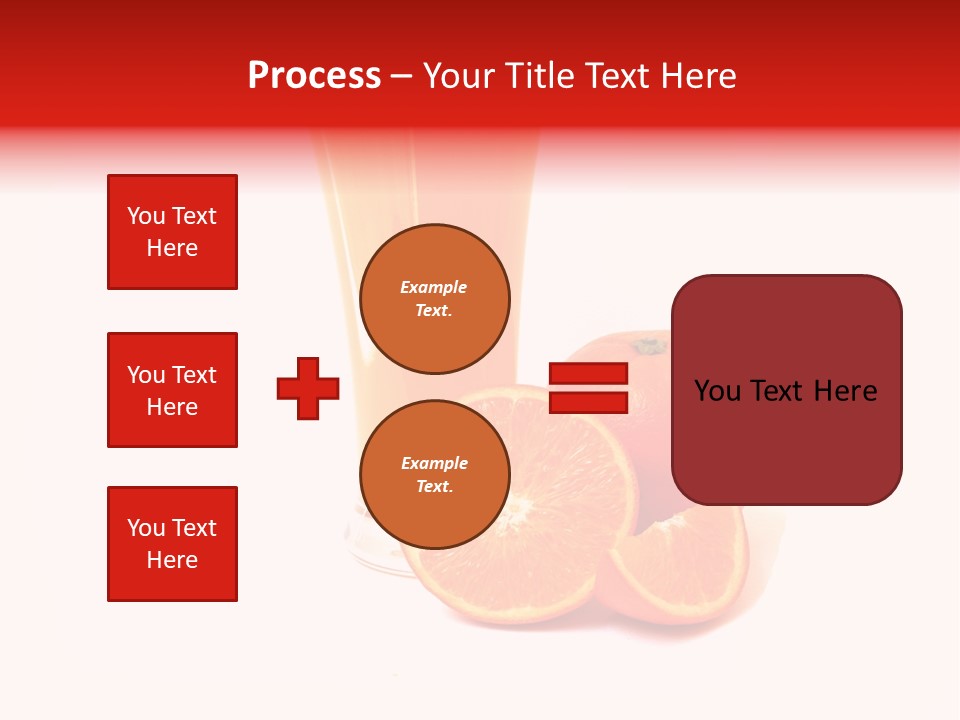 A Glass Of Orange Juice Next To An Orange Slice PowerPoint Template