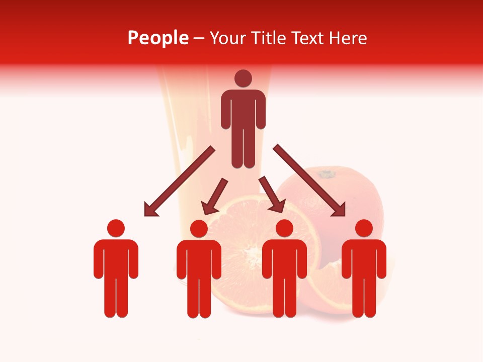 A Glass Of Orange Juice Next To An Orange Slice PowerPoint Template