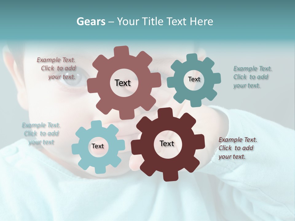 Helpless Hand Nose PowerPoint Template
