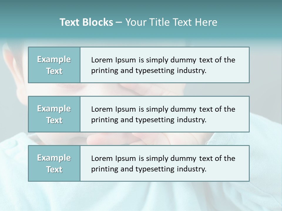 Helpless Hand Nose PowerPoint Template