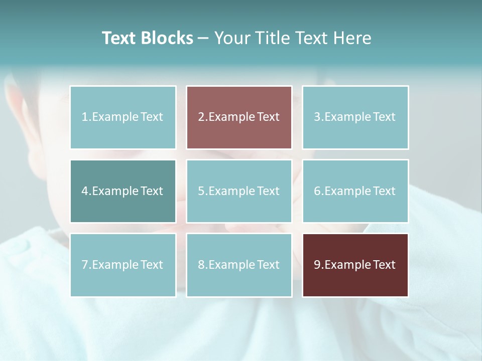 Helpless Hand Nose PowerPoint Template