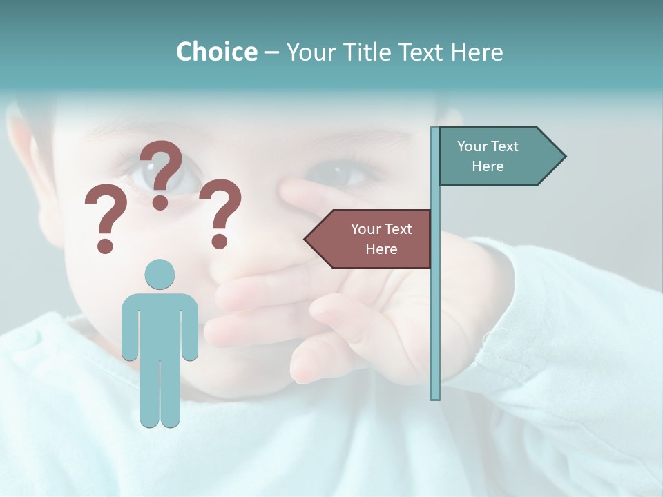 Helpless Hand Nose PowerPoint Template