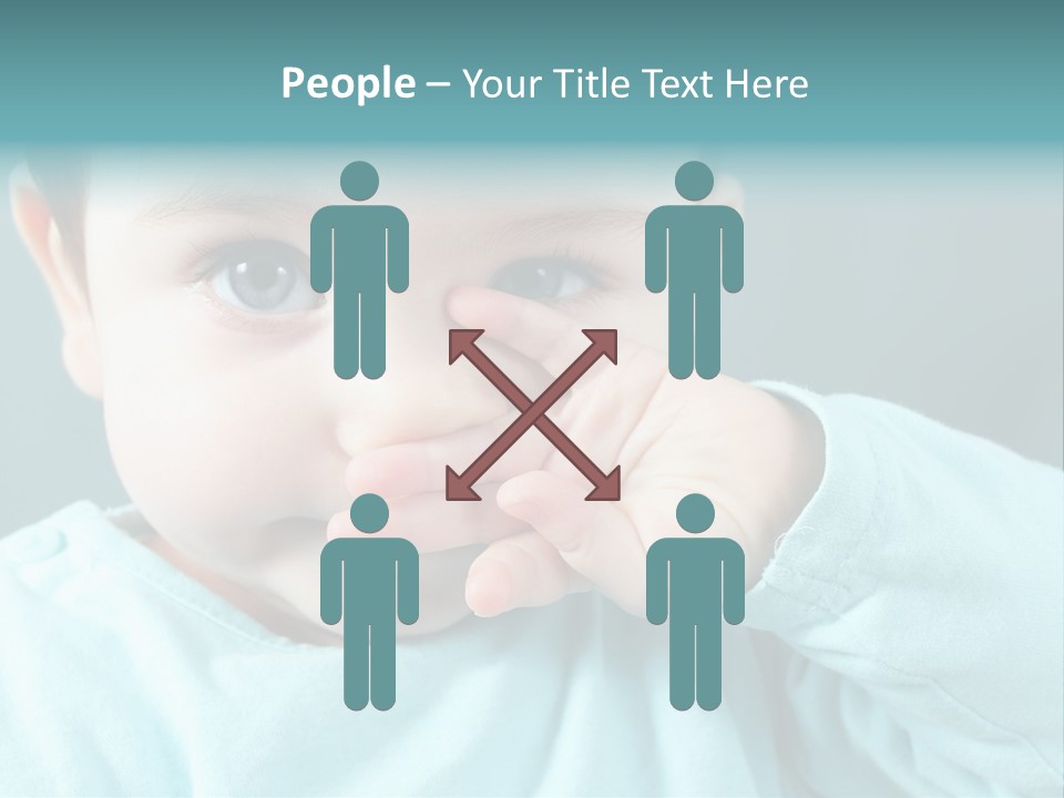 Helpless Hand Nose PowerPoint Template