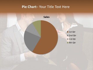 Conversation Explaining Man PowerPoint Template