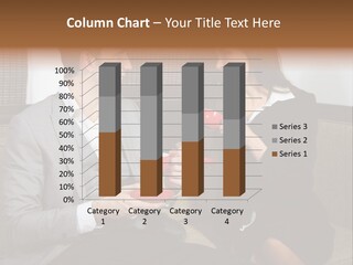 Conversation Explaining Man PowerPoint Template