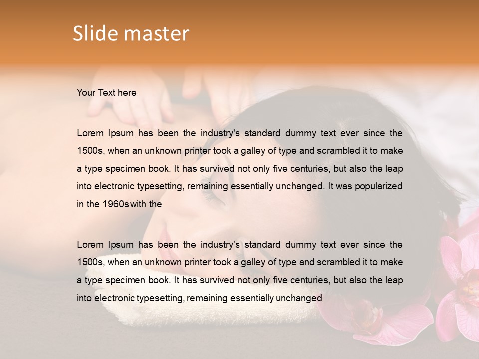 Massage Masseur Young PowerPoint Template