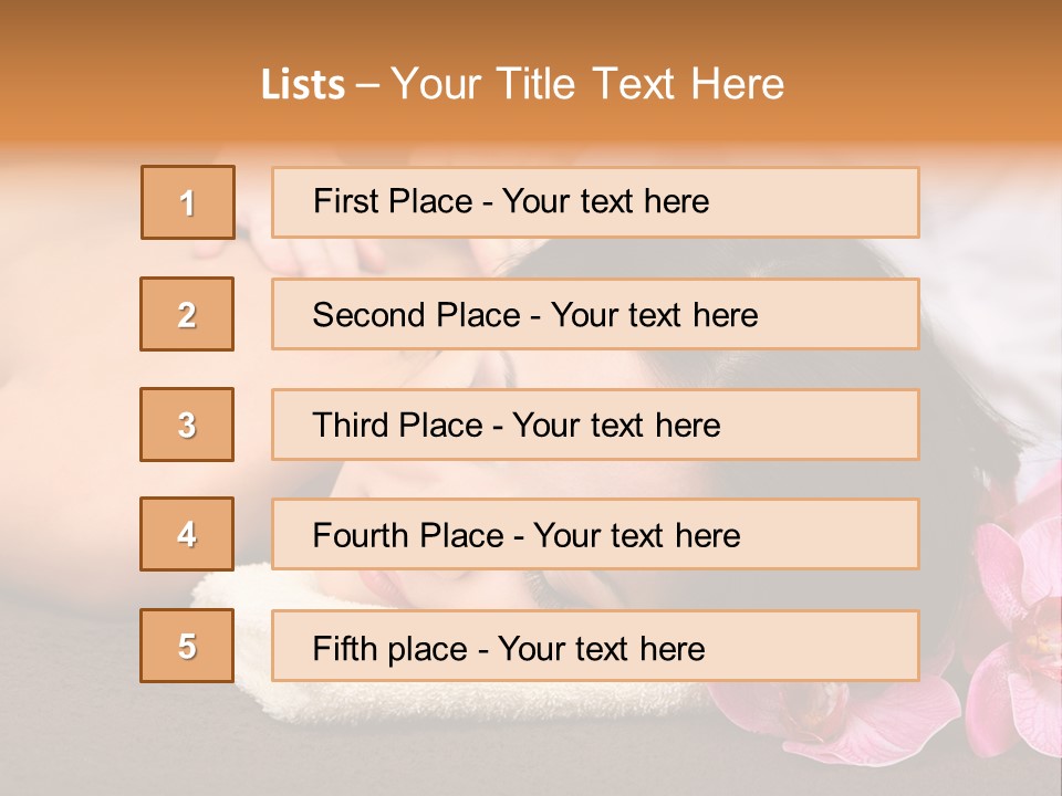 Massage Masseur Young PowerPoint Template