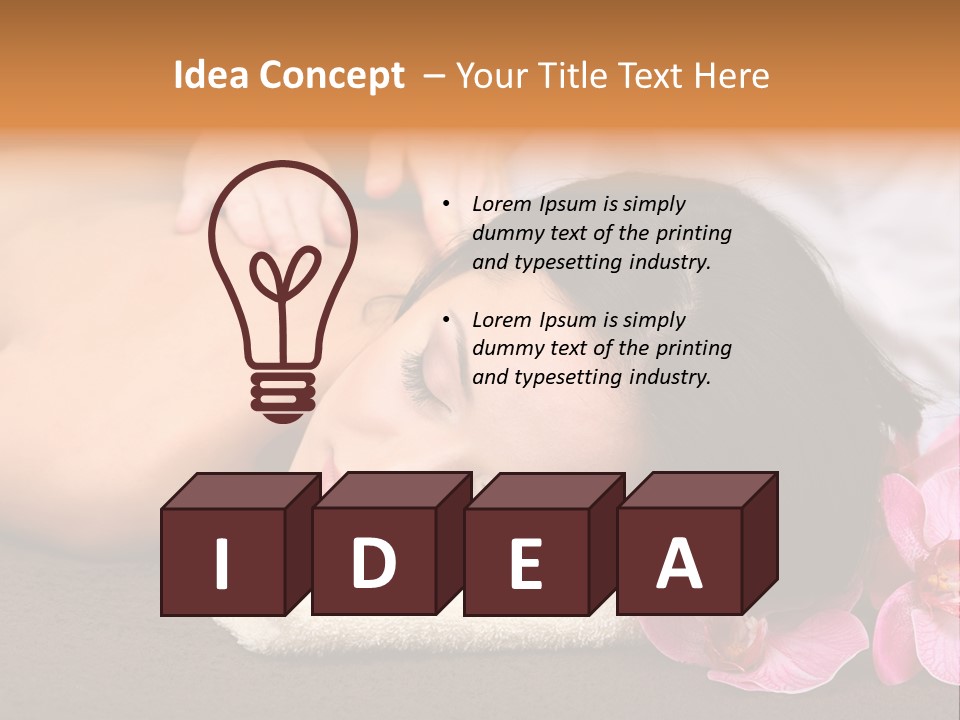 Massage Masseur Young PowerPoint Template