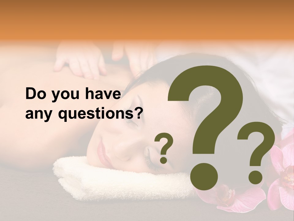 Massage Masseur Young PowerPoint Template