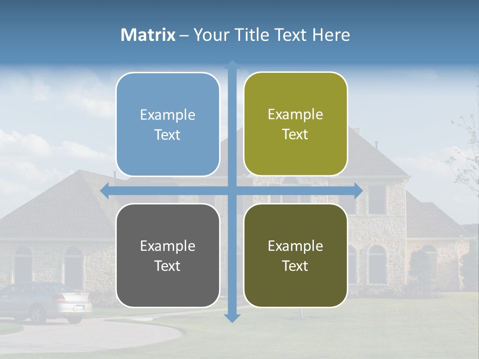 White Estate Abode PowerPoint Template