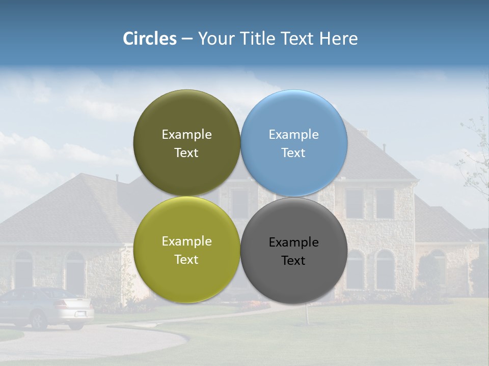 White Estate Abode PowerPoint Template
