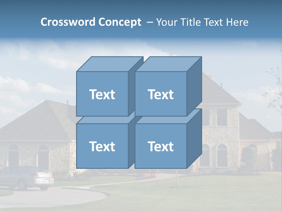 White Estate Abode PowerPoint Template
