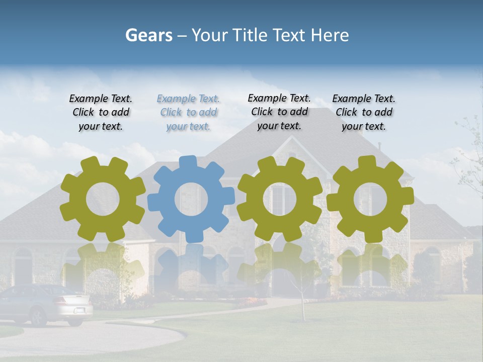 White Estate Abode PowerPoint Template