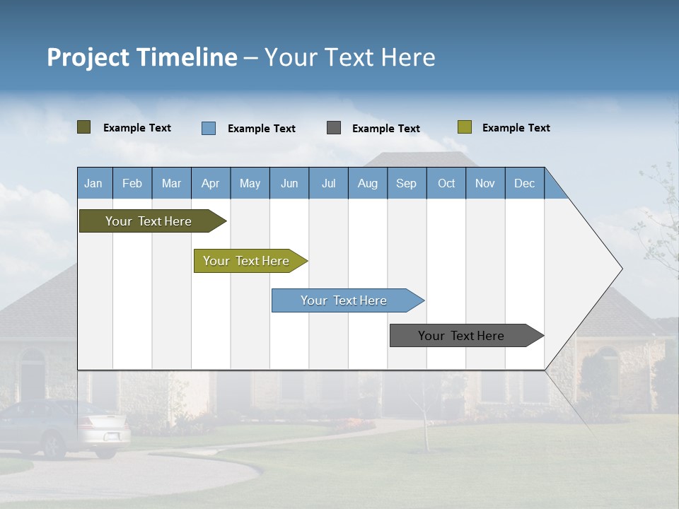 White Estate Abode PowerPoint Template