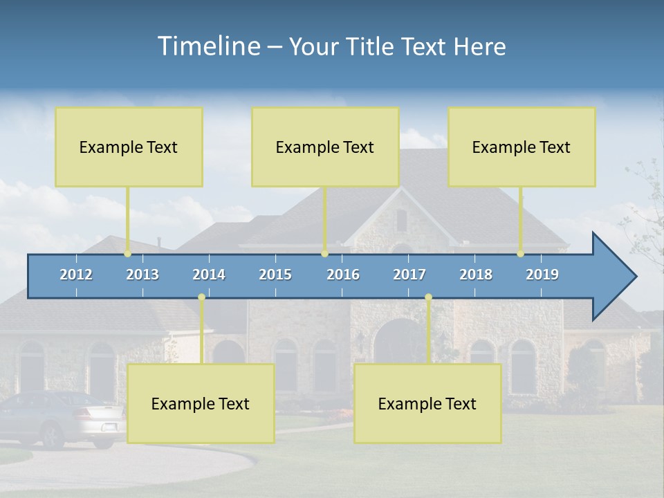 White Estate Abode PowerPoint Template