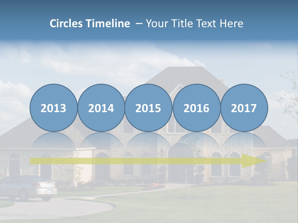 White Estate Abode PowerPoint Template