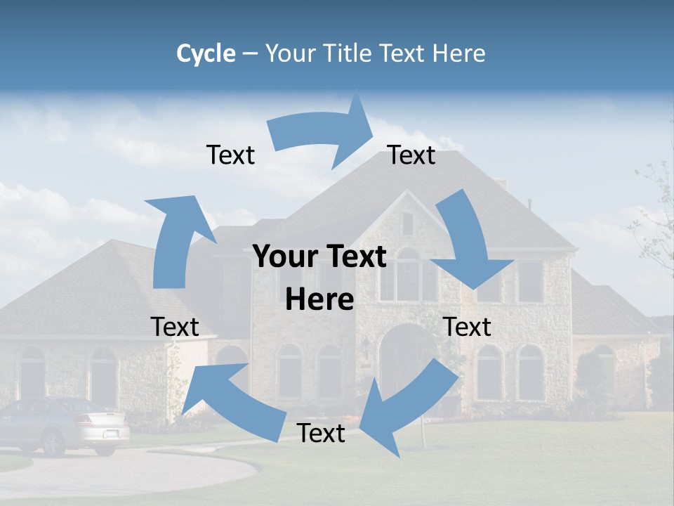 White Estate Abode PowerPoint Template