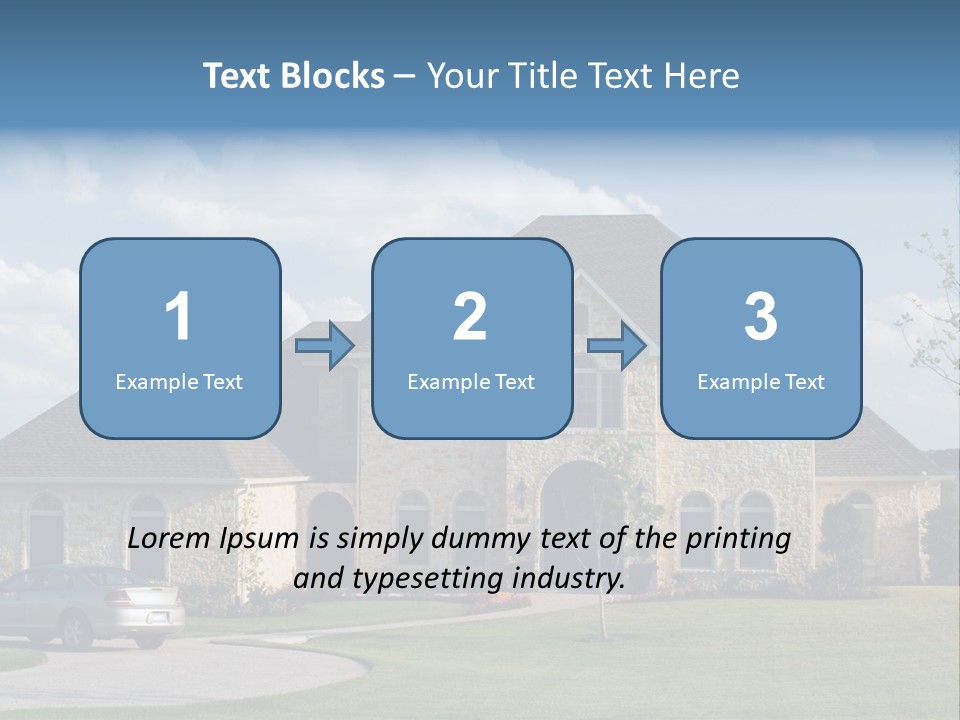 White Estate Abode PowerPoint Template