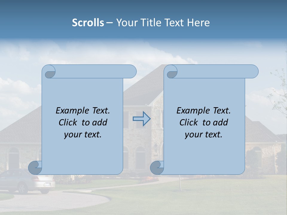 White Estate Abode PowerPoint Template