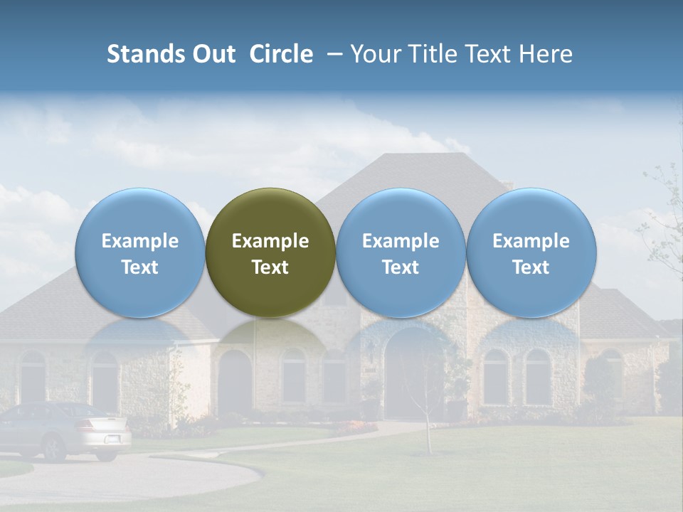 White Estate Abode PowerPoint Template